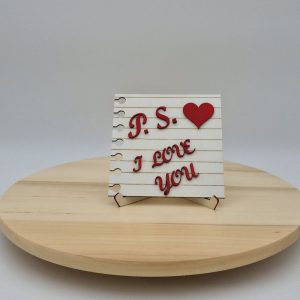 Füzetlap dekoráció - P.S. I love you