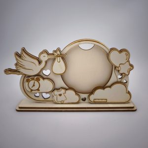 Gólyás babaváró emlékőr