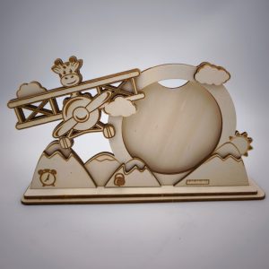 Repülős zsiráf – Személyre szabható születési emlékőr képkeret