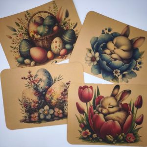 Húsvéti és tavaszi tányéralátét – Szublimált kraft papír, 28x38 cm