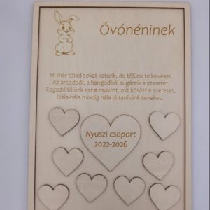 „Közös Utunk” – Személyre szabható ballagási emléktábla!