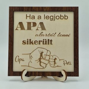 Személyre szabható Apák napi tábla