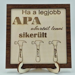 Személyre szabható Apák napi tábla 2